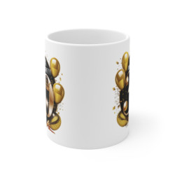 Mug Tasse Joyeux Anniversaire 30 Ans Couronne Dorée & Ballons Idée Cadeau Royal et Festif