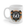 Mug Tasse Joyeux Anniversaire 60 Ans Design Floral Rétro Élégant Cadeau Original et Symbolique