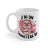 Mug J’ai un Caractère de Cochon  Tasse Humour avec Cochon Fâché Idée Cadeau Rigolo et Insolent