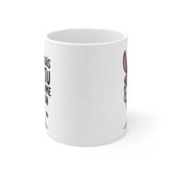 Tasse Je suis têtu comme un âne Mug drôle avec illustration d’âne Idée Cadeau humoristique pour ami, collègue ou famille