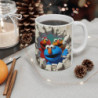 Mug Sesame Street Tasse vintage avec personnages Elmo et Cookie Monster Mur cassé style cartoon