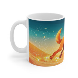 Mug Tasse Chien Magique dans le Désert Illustration Colorée et Cartoon pour enfant et adulte