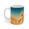 Mug Tasse Chien Magique dans le Désert Illustration Colorée et Cartoon pour enfant et adulte