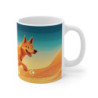 Mug Tasse Chien Magique dans le Désert Illustration Colorée et Cartoon pour enfant et adulte