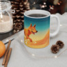 Mug Tasse Chien Magique dans le Désert Illustration Colorée et Cartoon pour enfant et adulte