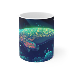 Mug Tasse Lamantin Magique Océan Illustration Fluorescente et Cartoon pour enfant et adulte