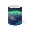 Mug Tasse Lamantin Magique Océan Illustration Fluorescente et Cartoon pour enfant et adulte