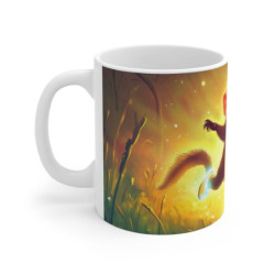 Mug Tasse Furet Magique en Forêt Illustration Cartoon Lumineuse pour enfant et adulte