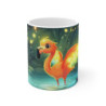 Mug Tasse Flamant Magique Tropical Illustration Cartoon Lumineuse pour enfant et adulte