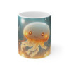 Mug Tasse Méduse Lumineuse Océan Illustration Cartoon Apaisante pour enfant et adulte