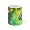 Mug Tasse Lémurien Magique en Forêt Tropicale Illustration Cartoon Lumineuse pour enfant et adulte
