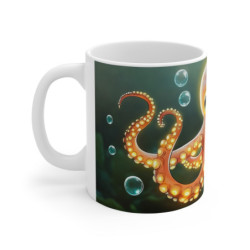 Mug Tasse Pieuvre Magique Océan Illustration Cartoon Lumineuse pour enfant et adulte