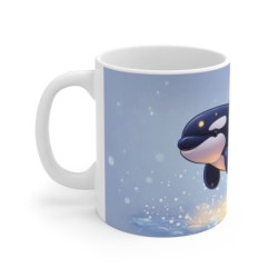 Mug Tasse Orque Magique Bondissante Illustration Océan Cartoon Lumineuse pour enfant et adulte