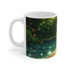 Mug Tasse Loutre Magique au Bord de l’Eau Illustration Cartoon Lumineuse pour enfant et adulte