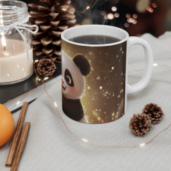 Mug Tasse Panda Magique Bambou Illustration Cartoon Lumineuse pour enfant et adulte