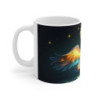 Mug Tasse Pélican Magique et Poisson Doré Illustration Cartoon Lumineuse pour enfant et adulte