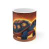 Mug Tasse Tortue Magique Carapace Lumineuse Sable Illustration Cartoon pour enfant et adulte