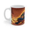 Mug Tasse Tortue Magique Carapace Lumineuse Sable Illustration Cartoon pour enfant et adulte
