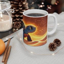 Mug Tasse Tortue Magique Carapace Lumineuse Sable Illustration Cartoon pour enfant et adulte