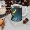 Mug Tasse Morse Magique aux Défenses Lumineuses Illustration Cartoon Sous-Marine pour enfant et adulte