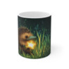 Mug Tasse Échidné Magique avec Étoile Lumineuse Illustration Nocturne Féérique Cartoon Enfant et Adulte