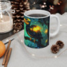 Mug Tasse Toucan Magique Nocturne Forêt Enchantée Illustration Lumineuse Cartoon pour Enfant et Adulte