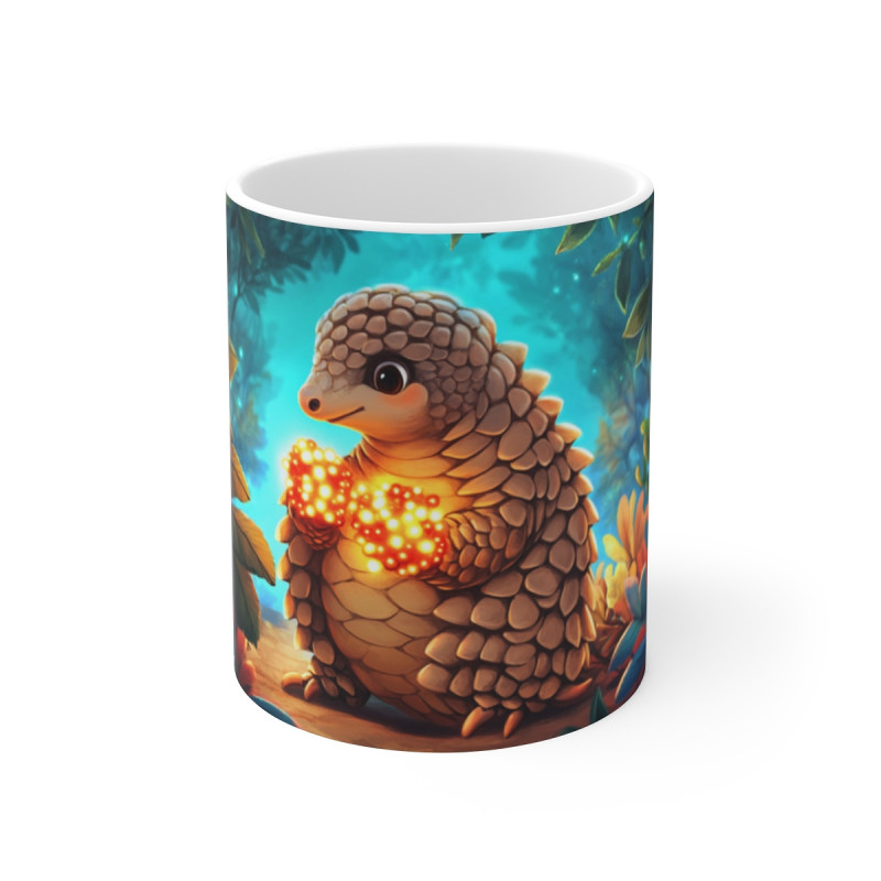 Mug Tasse Pangolin Magique Scintillant – Animal Enchanté Jungle Colorée  Cadeau Enfant & Adulte