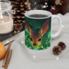 Mug Chevrotain Magique Tasse Faon Tropical Caché Feuilles Lumineuses Cadeau Animal Mignon