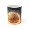Mug Tatou Endormi Magique Tasse Animal Nocturne Hiver Étoilé Boule de Lumière Forêt Enchantée
