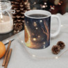 Mug Tatou Endormi Magique Tasse Animal Nocturne Hiver Étoilé Boule de Lumière Forêt Enchantée
