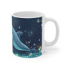 Mug Dauphin Enchanteur  Tasse Océan Magique Créature Marine Lumineuse Bulles Féériques