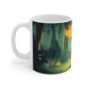 Mug Élan Magique Tasse Bébé Élan Bois Lumineux Forêt Enchantée Aurore Mystique