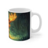 Mug Élan Magique Tasse Bébé Élan Bois Lumineux Forêt Enchantée Aurore Mystique