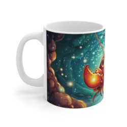 Mug Homard Lumineux – Tasse Crustacé Magique dans Grotte Sous-Marine Étoilée