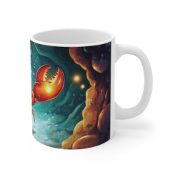 Mug Homard Lumineux – Tasse Crustacé Magique dans Grotte Sous-Marine Étoilée
