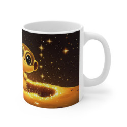 Mug Suricate Étoilé – Tasse Meerkat Magique dans Désert Nocturne Scintillant