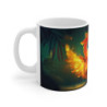 Mug Perroquet Tropical – Tasse Oiseau Magique Orange Lumineux & Jungle Enchantée