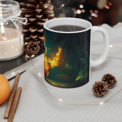 Mug Perroquet Tropical – Tasse Oiseau Magique Orange Lumineux & Jungle Enchantée