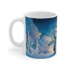 Mug Bébé Manchot Magique – Tasse Pingouin Neige & Lumière Polaire Étincelante pour enfant et adulte