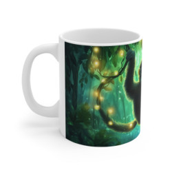 Mug Petit Singe Lumineux – Tasse Jungle Magique Lianes Étincelantes Forêt Tropicale