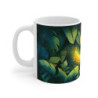Mug Singe Joyeux à la Banane – Tasse Jungle Tropicale Étincelante avec Feuillage Émeraude