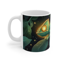 Mug Caméléon Mystique – Tasse Jungle Nocturne et Reptile Lumineux aux Couleurs Magiques