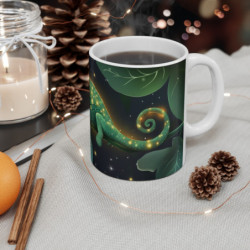 Mug Caméléon Mystique – Tasse Jungle Nocturne et Reptile Lumineux aux Couleurs Magiques