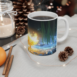 Mug Caneton Lumineux – Tasse Petit Canard Magique Éclat Doré Étang Enchanté