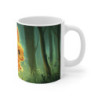 Mug Lapin Lumineux – Tasse Petit Lapin Magique Forêt Enchantée Clairière Dorée