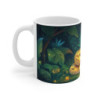 Mug Serpent Magique – Tasse Jungle Mystique Serpent Doré Lumineux Fleur Enchantée