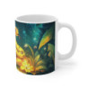 Mug Serpent Magique – Tasse Jungle Mystique Serpent Doré Lumineux Fleur Enchantée