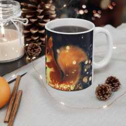 Mug Écureuil Magique – Tasse Forêt Enchantée Noisette Lumineuse Nuit Féérique