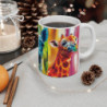 Mug  Tasse Pop Art Safari – Lion, Zèbre et Girafe en Couleurs Vives pour enfant et adulte