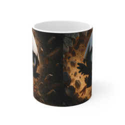 Mug Tasse Calimero – Explosion  Murale – Édition Colère  ! Pour enfant et adulte
